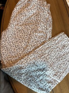 LOFT Beige Taupe Leopard Print Women's Pajama Pants